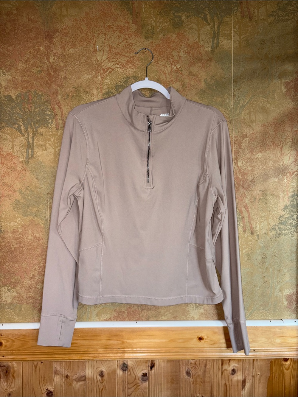 Avia | Beige Half Zip Longsleeve